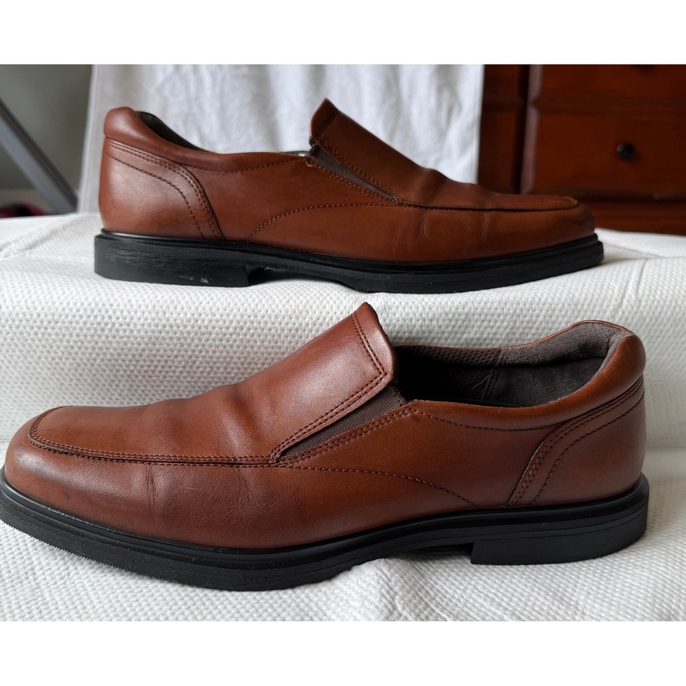 ECCO Helsinki 2 Men Brown Leather Slip On Bicycle Toe Loafers 500154 Sz 45 US 11